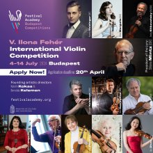 Még lehet jelentkezni a Fehér Ilona Nemzetközi Hegedűversenyre