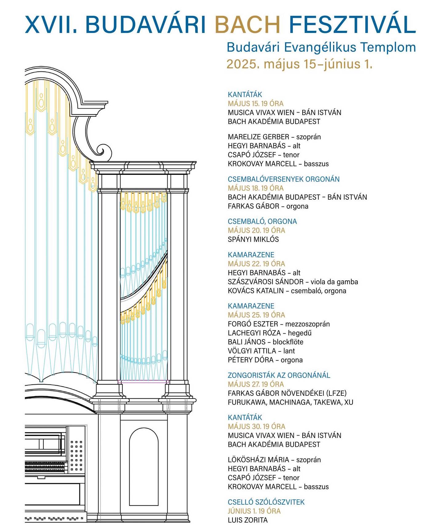 A Budavári Bach Fesztivál programja