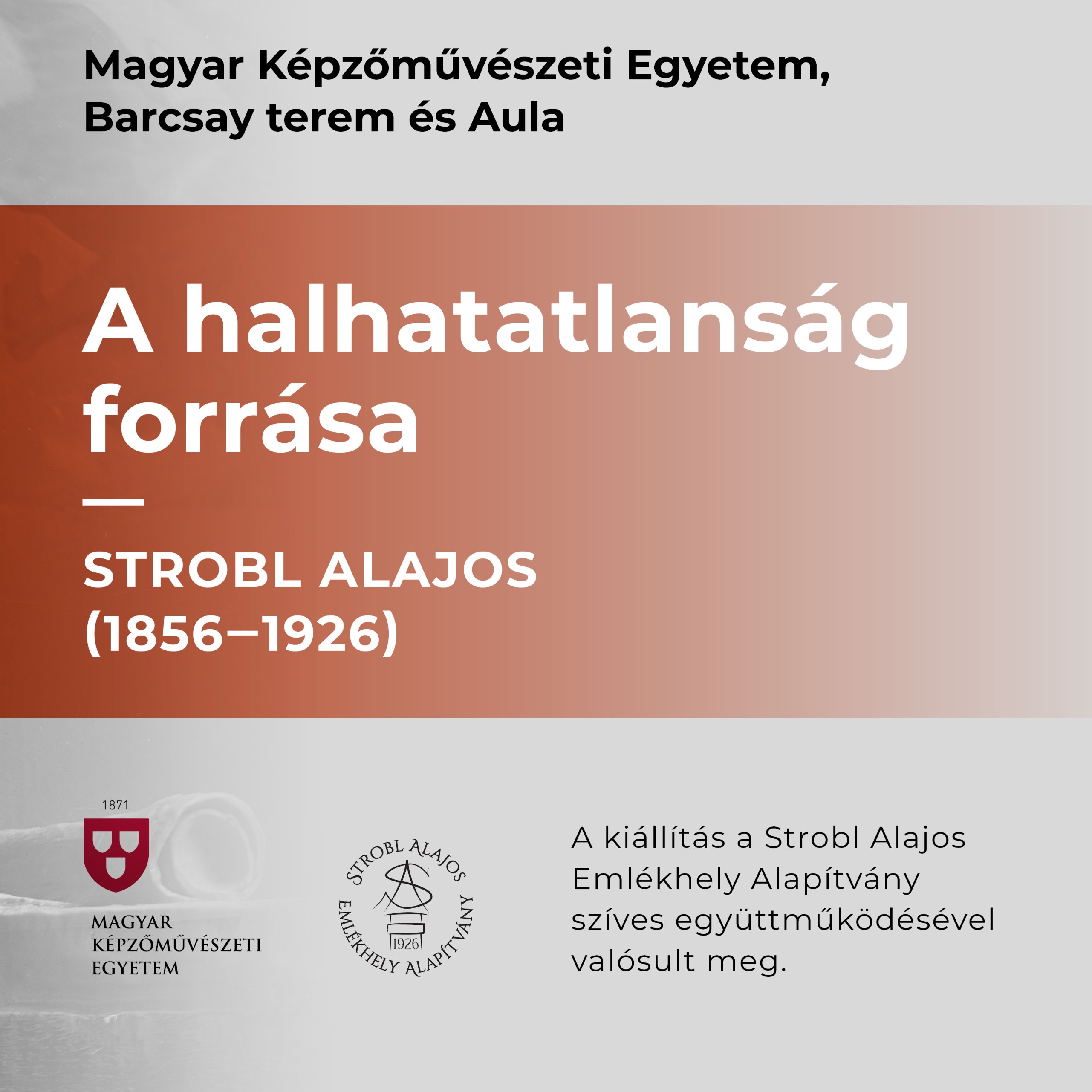Strobl-alkotások a Magyar Képzőművészeti Egyetemen