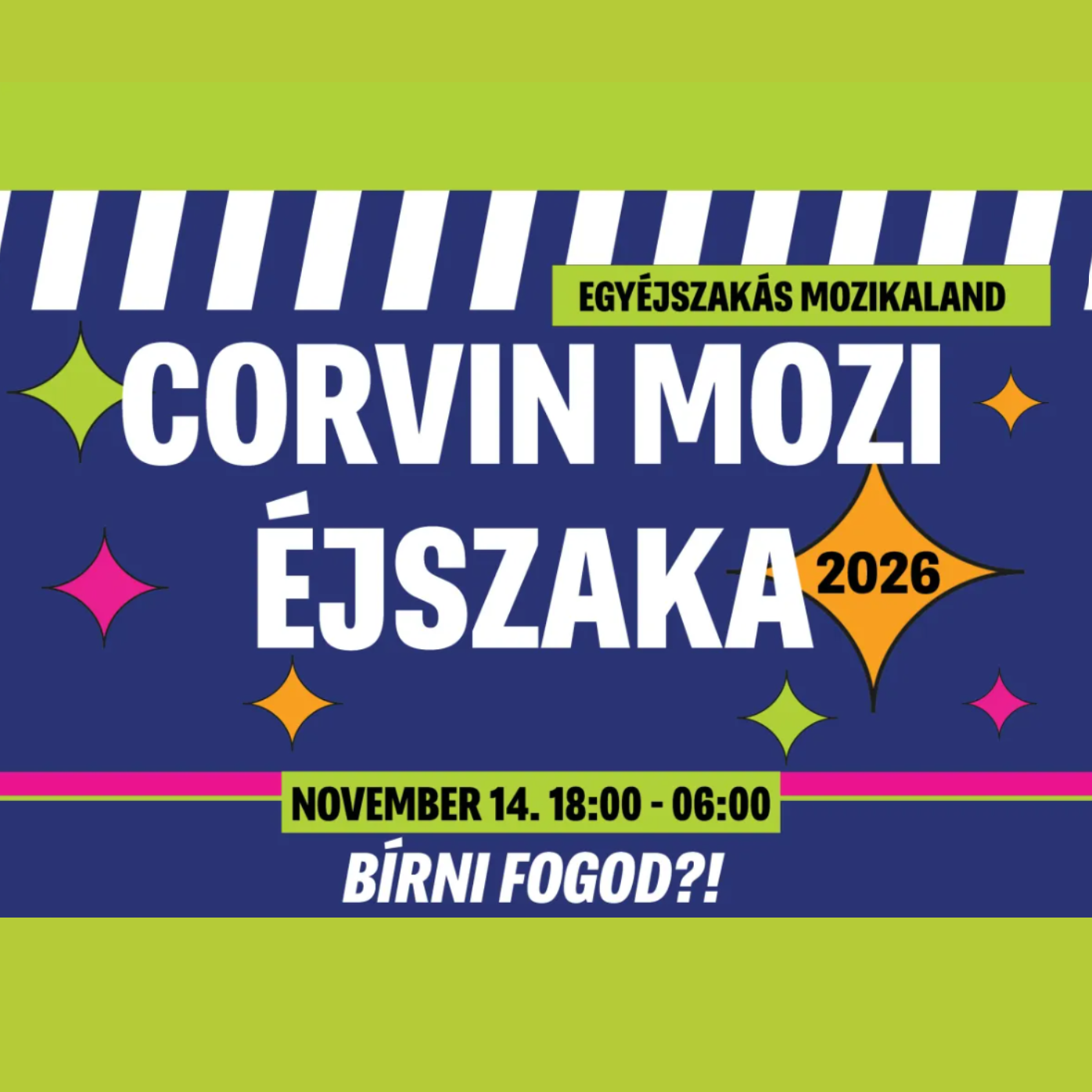 Éjszakai filmmaraton a Corvinban