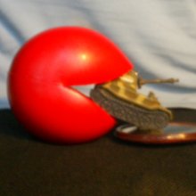 pac man eats army