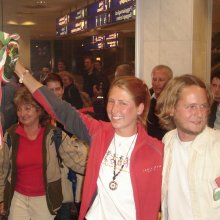 Pálos Andrea és Rakonczai József - átevezték az Atlanti-Óceánt a saját tervezésű Tűzhangyával - 2007.feb.10, Budapest