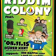Riddim Colony zenekar 3 éves bulijának flyere