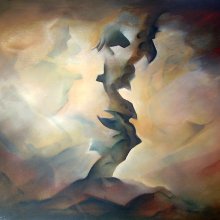Egyedül (80 x 100) akril - vászon