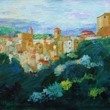 Pitigliano-látkép-Toscana