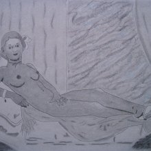 Olympia kisasszony (É. Manet nyomán)