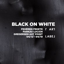 Fehéren fekete pop-up tárlat