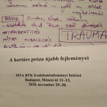 Traumatológia az Irodalomtudományi Intézetben