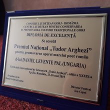Tudor Arghezi-díjat kapott Pál Dániel Levente