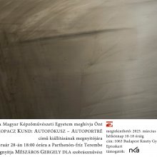 Kopacz Kund egyéni kiállítása nyílik ma