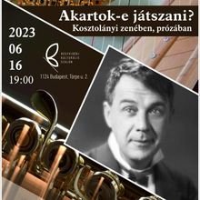 Zenés színházi est Kosztolányival a Hegyvidéki Szalonban