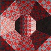 Vasarely életművét bemutató kiállítás Szöulban