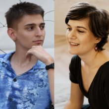 Borsai Szandra és Maros Márk a prae.hu szerkesztőségében