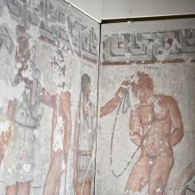Kiállították Rómában egy etruszk sír falfreskóit