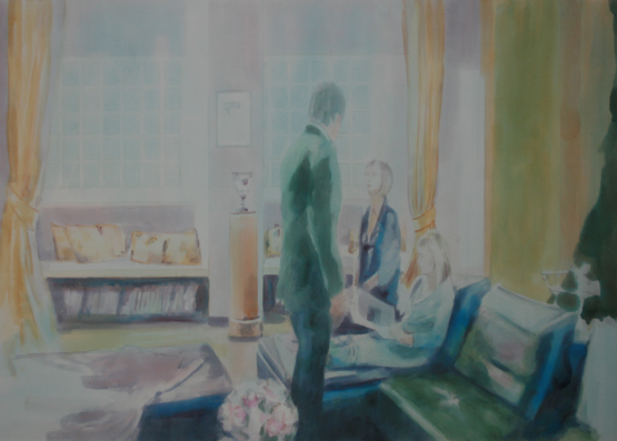 Tom Fabritius, Katalog, 2010, aquacryl-vászon, 150x210 cm.