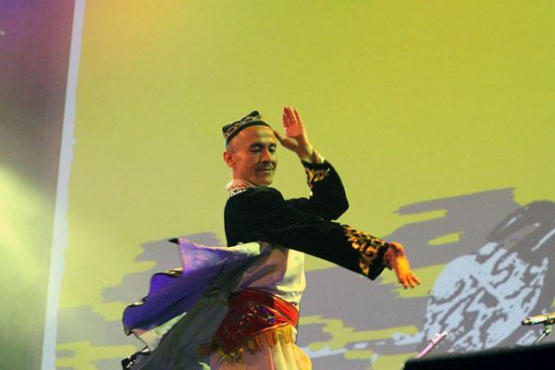 Yalcuk Abdurehim. London Uyghur Ensemble performance for the "FREEDOM & OPRESSION" FØrde Festival 2010 in Forde, Norway.