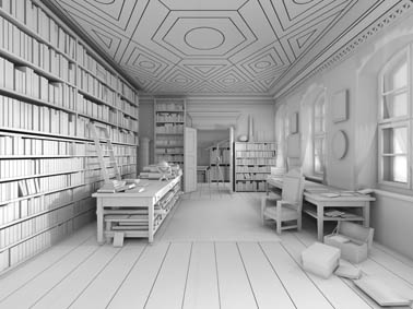 Ádám Albert: Humboldt's Study, 2011, dibond 50x70 cm