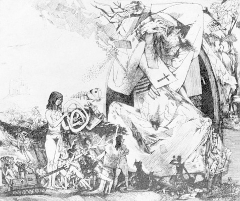 Kondor Béla: Szent Antal megkísértése (1966)