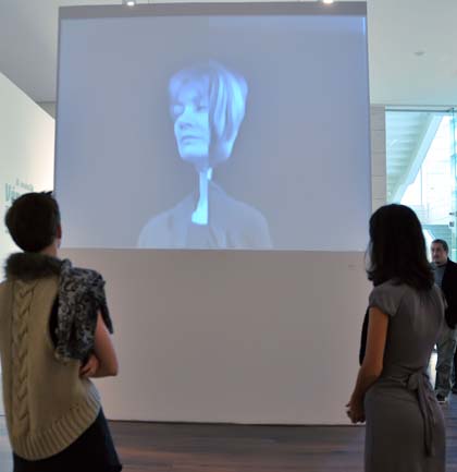 Drozdik Orshi kiállításának megnyitóján a Modemben