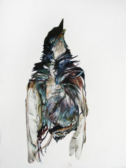 Tanka Péter: Röpképes I. (2010) akvarell, papír