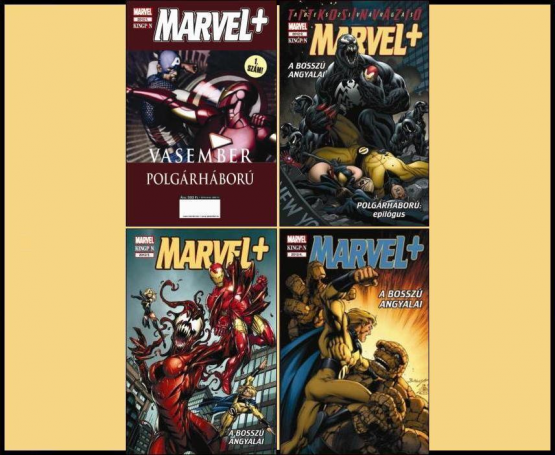 Marvel+ #1-4 borítók