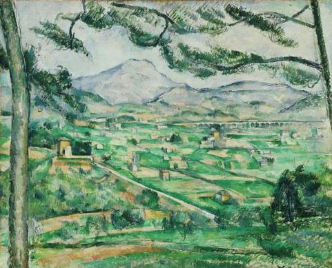 Paul Cézanne: A Montagne Sainte-Victoire a nagy píneával (1886-1887)