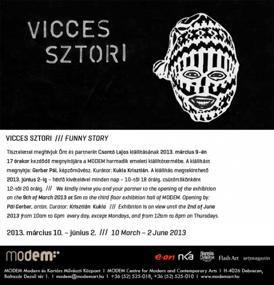 Csontó Lajos: Vicces sztori (meghívó)