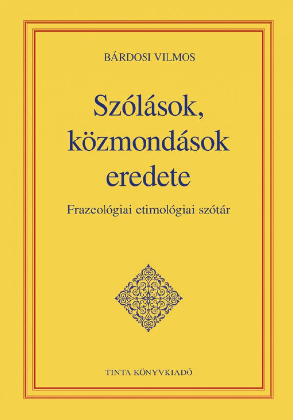 Szólások eredete - könyvborító