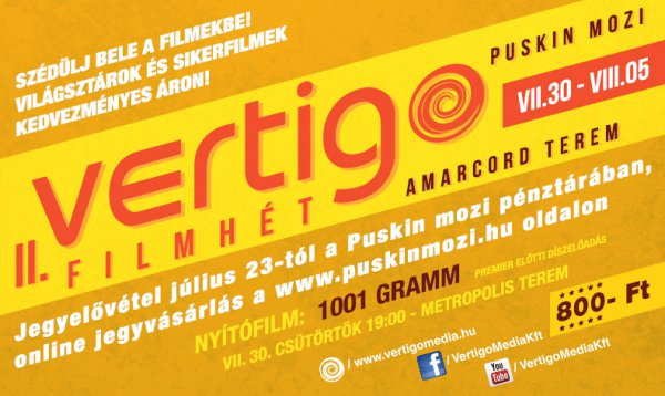 Vertigo Filmhét