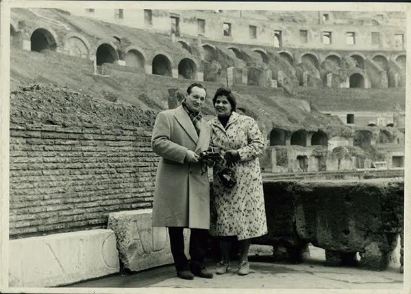 Cziffra és felesége Rómában