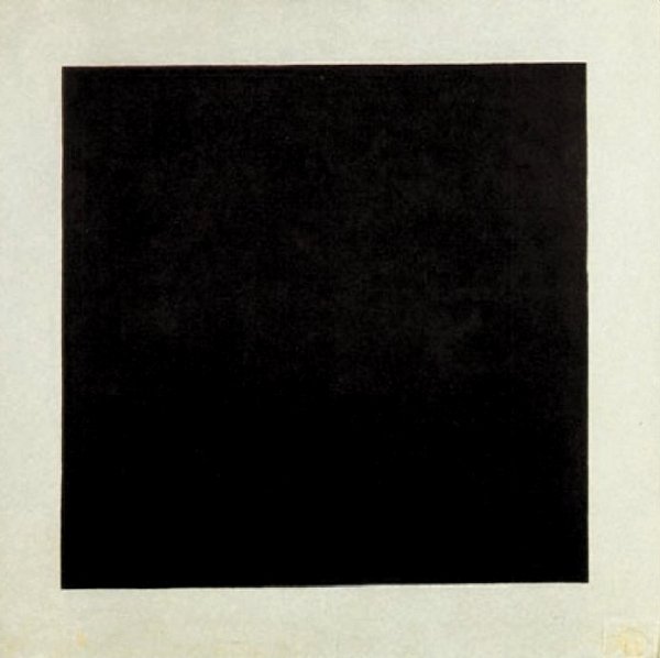 Kazimir Malevics: Fekete négyzet fehér alapon (1915)