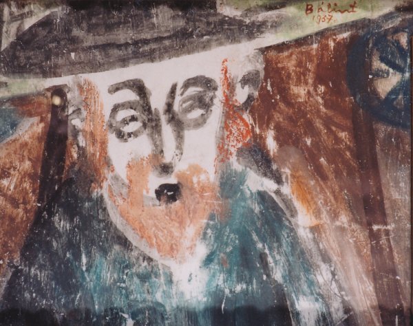 Bálint Endre Öreg zsidó / tempera, papír 21 x 27 cm 1937