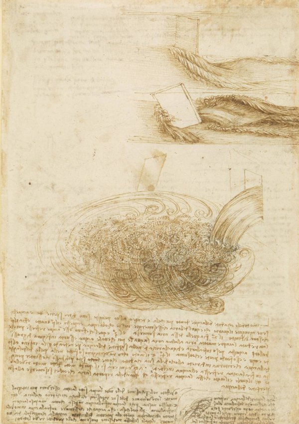 Leonardo da Vinci_Víz_ceruzarajz
