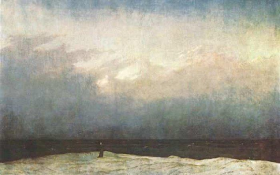 Caspar David Friedrich: Szerzetes a tengernél (1809-10)