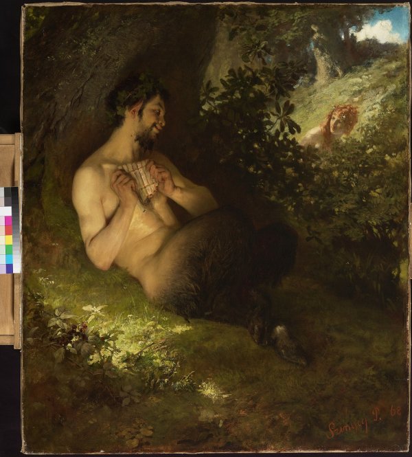 Szinyei Merse Pál: Faun és Nimfa, 1868.