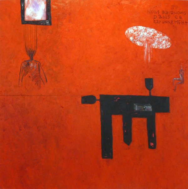 aatoth franyo: És megmártózunk a tündöklő fényben..., 2011. Olaj, vászon, 200x200