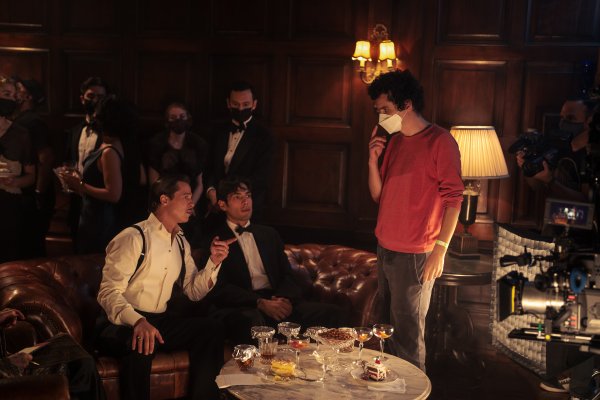 Brad Pitt, Diego Calva, Damien Chazelle