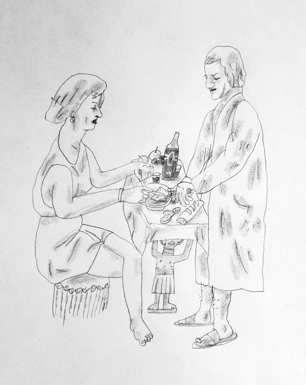 Nana, Șerban – Láng Orsolya grafikája