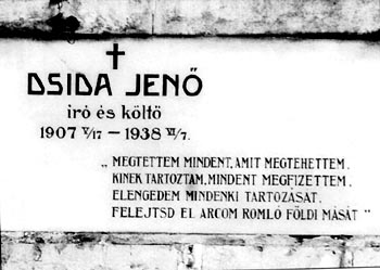 Dsida Jenő sírfelirata ilyen