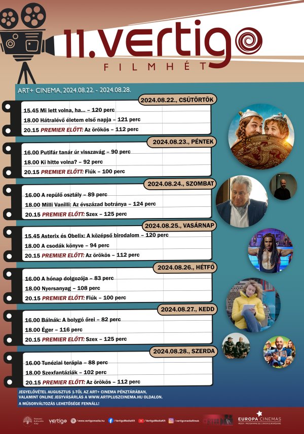 Vertigo Filmhét program