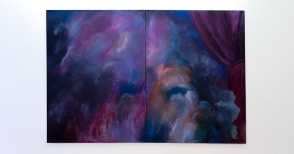 Soós Tamás Barokk táj olaj, vászon 2x 200 x 150 cm