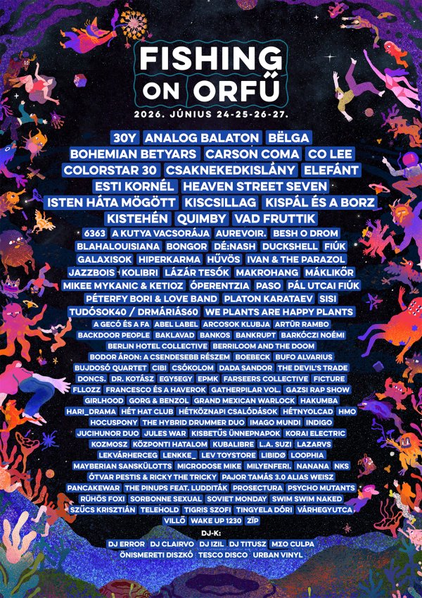 Fishing On Orfű 2026 Plakát - Forrás: Fishing On Orfű Facebook-oldala