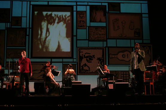Book of longing on stage