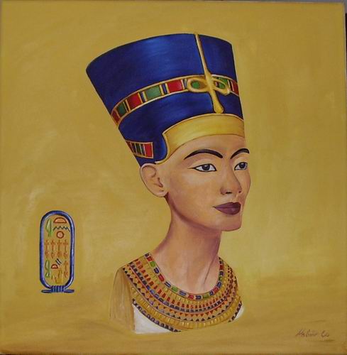 Nofertiti Olaj vászon 40X40 cm