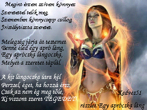 aprócska láng