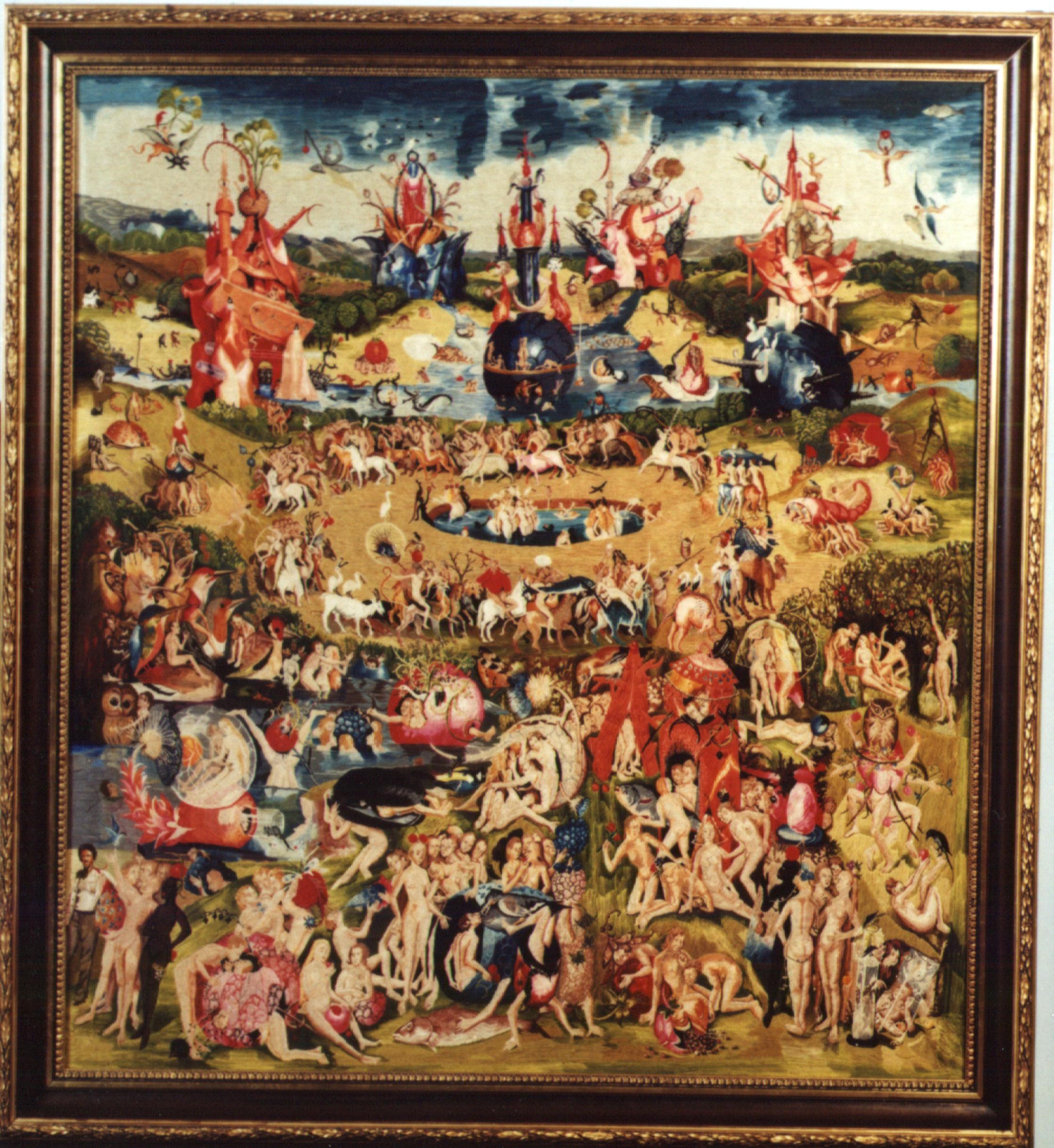 Édenkert. tűfestés