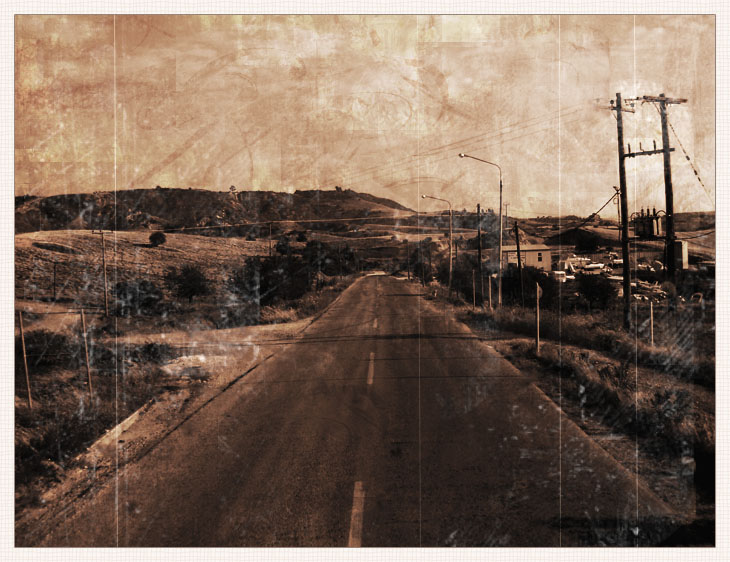 Úton (fotó+photosop)