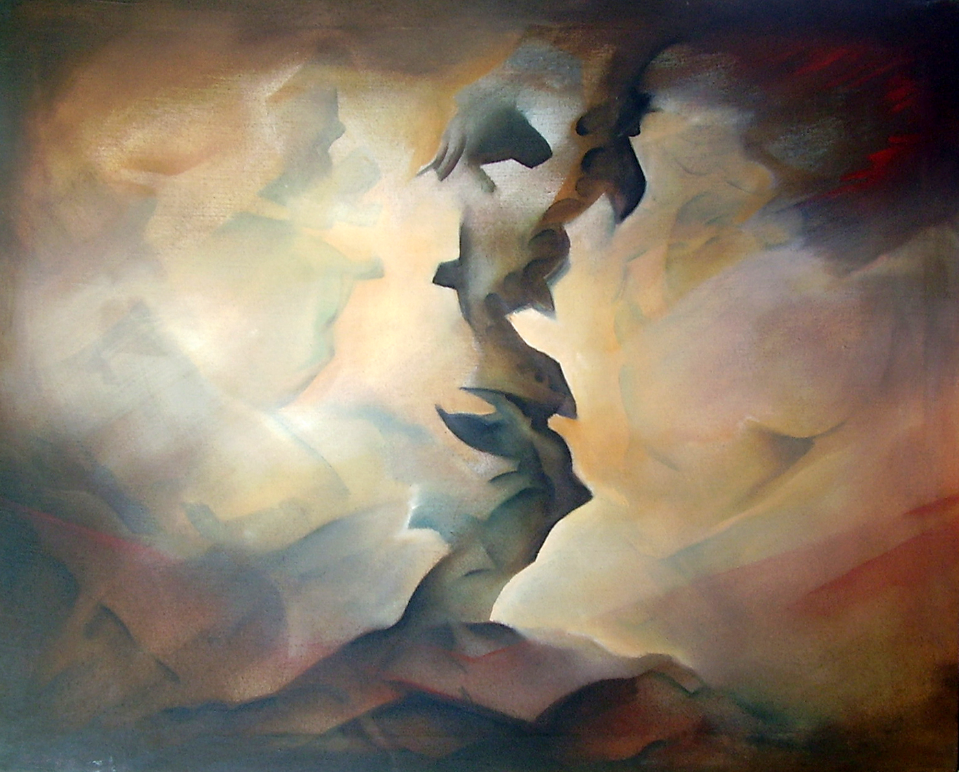 Egyedül (80 x 100) akril - vászon