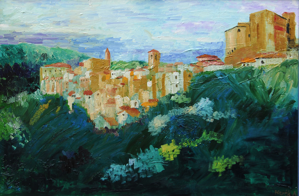 Pitigliano-látkép-Toscana