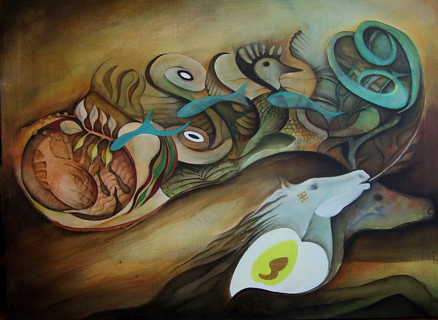 Napló (80 x 110) akril - vászon